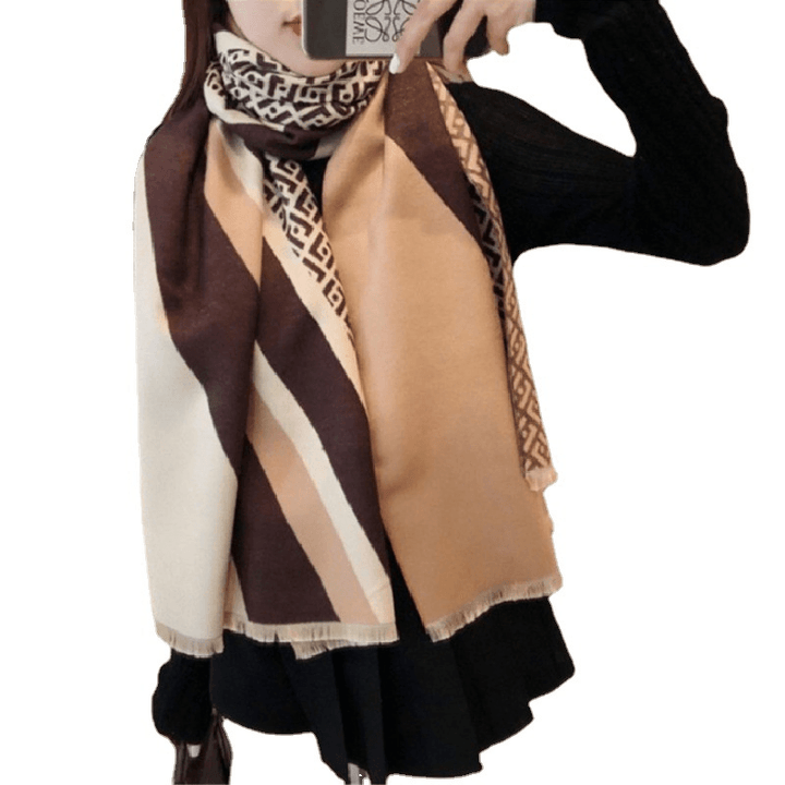 Autumn and Winter New Versatile Shawl Cashmere Scarf - MRSLM