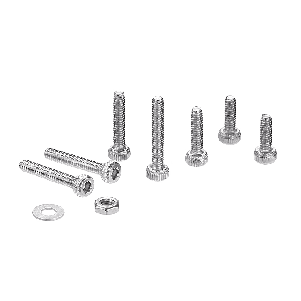 Suleve™ M2SH1 240Pcs M2 Hex Socket Cap Head Screw 304 Stainless Steel Washer Nut Assortment - MRSLM