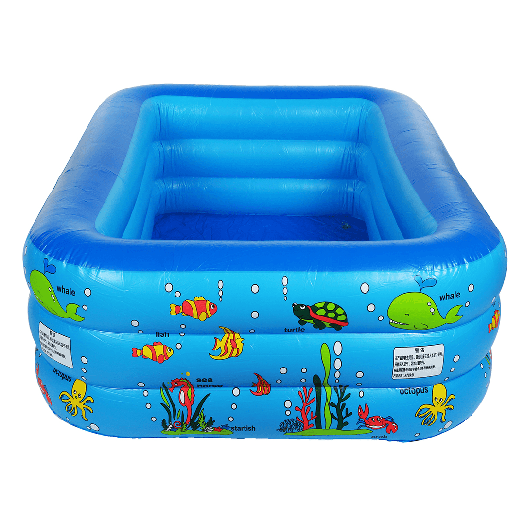 110/150/200/210Cm Inflatable Swimming Pool Adults Kids Summer Outdoor Garden Backyard Indoor Bathing Tub Pool - MRSLM