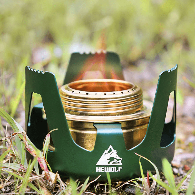 Hewolf HW-1836 Outdoor Portable Alcohol Cooking Stove Mini Burner Furnace Camping Picnic - MRSLM