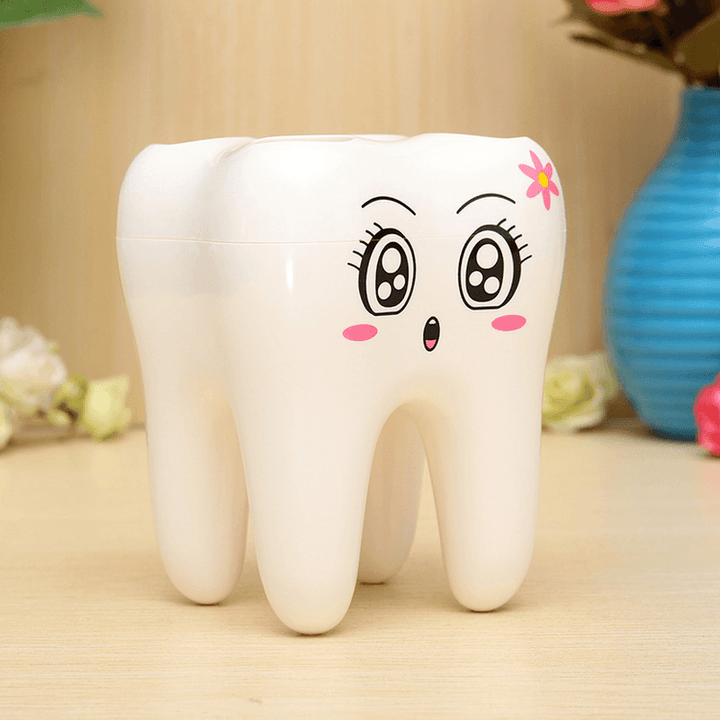 4 Holes Smily Face Toothbrush Holder Rack Cartoon Design Toothbrush Bracket - MRSLM