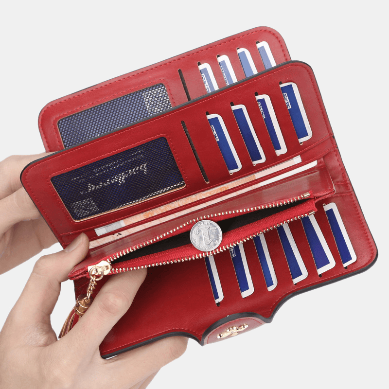 Multi-Slots Long Wallet Card Phone Holder Purse for Women - MRSLM