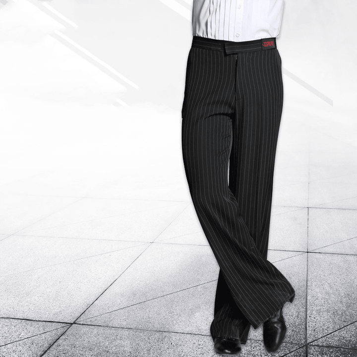 National Standard Modern Dance Pants Loose Striped Pockets - MRSLM