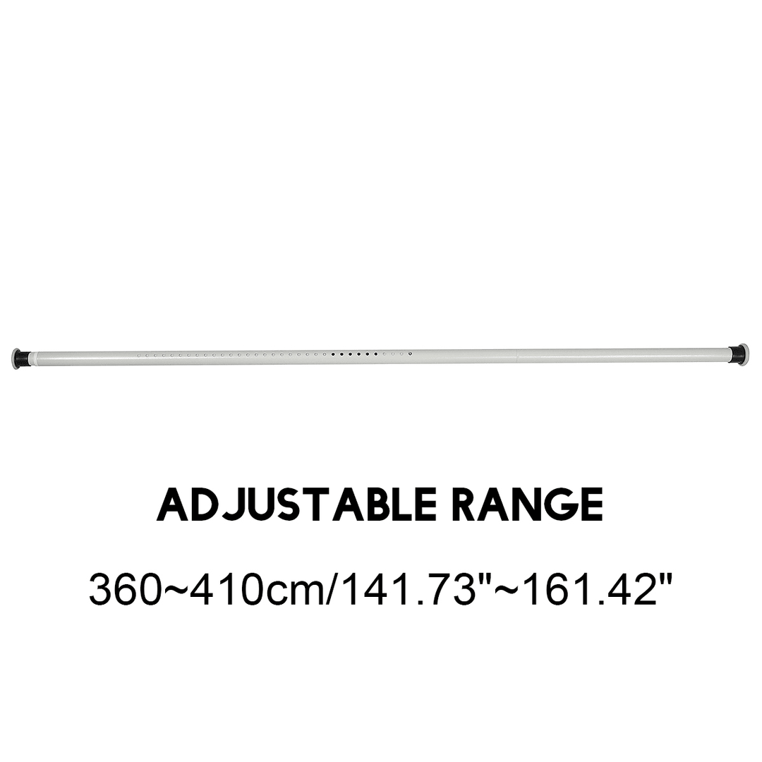 70-410CM Extendable Shower Curtain Pole Rail Telescopic Clothes Curtain Rod Pole - MRSLM