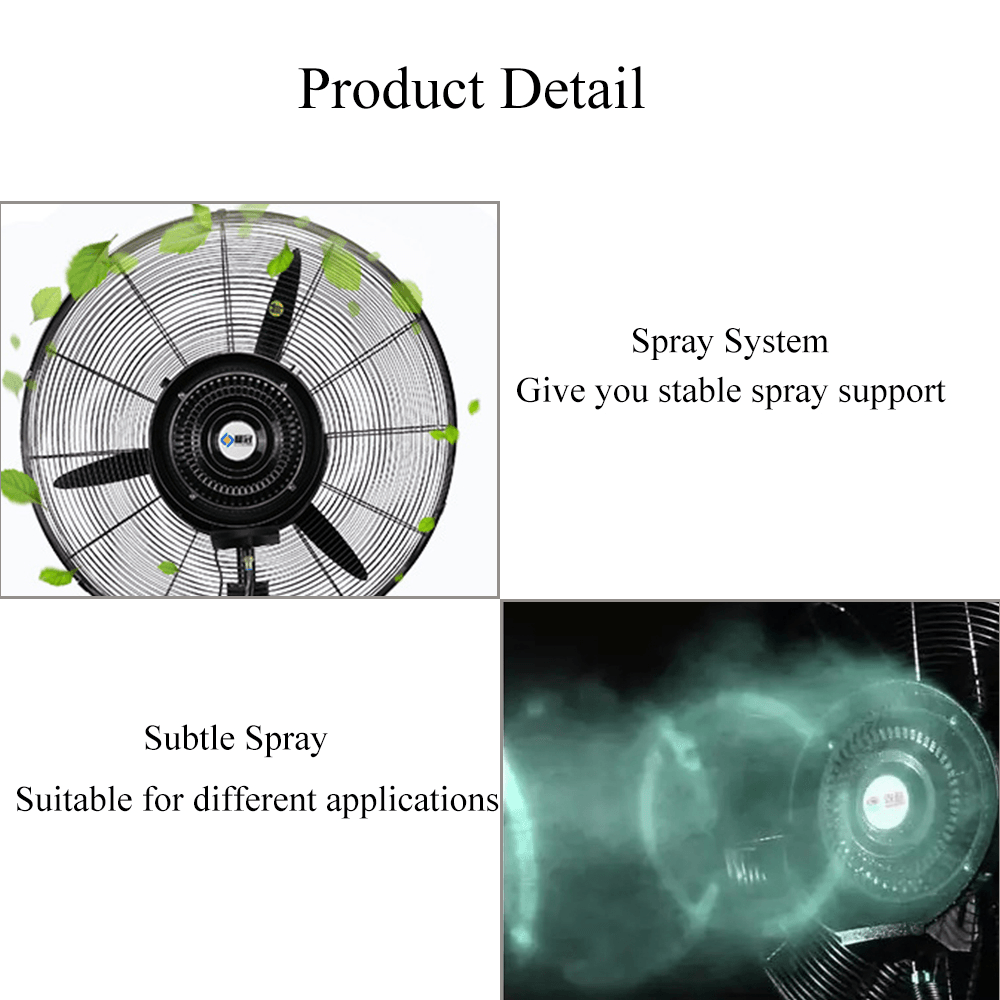 220V-240V 55W Centrifugal Atomizing Disk Main Machine Water Fan Mist Kit with Pump - MRSLM