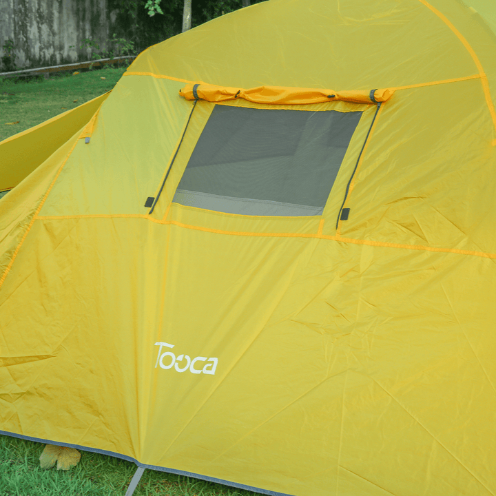 Tooca 4 Person Camping Tent with Screen Room Shelters Porch Double Layer Waterproof Outdoor Camping Tent - MRSLM