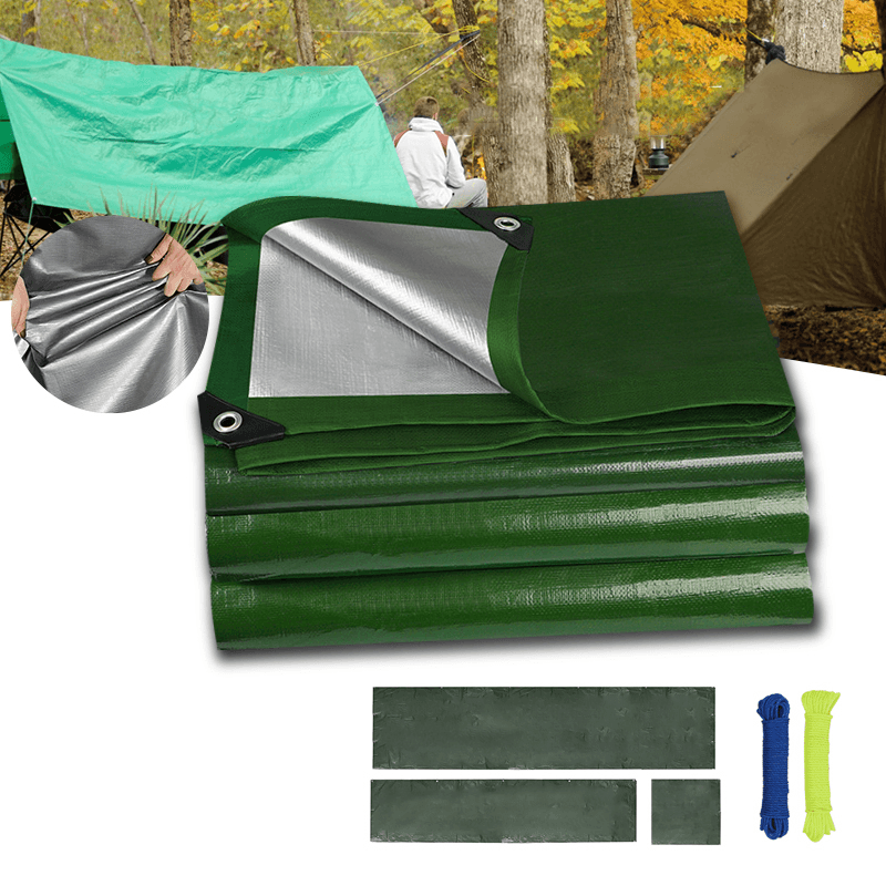 PE Heavy Duty Camping Canopy Waterproof Awning Sun Shelter Outdoor Garden - MRSLM