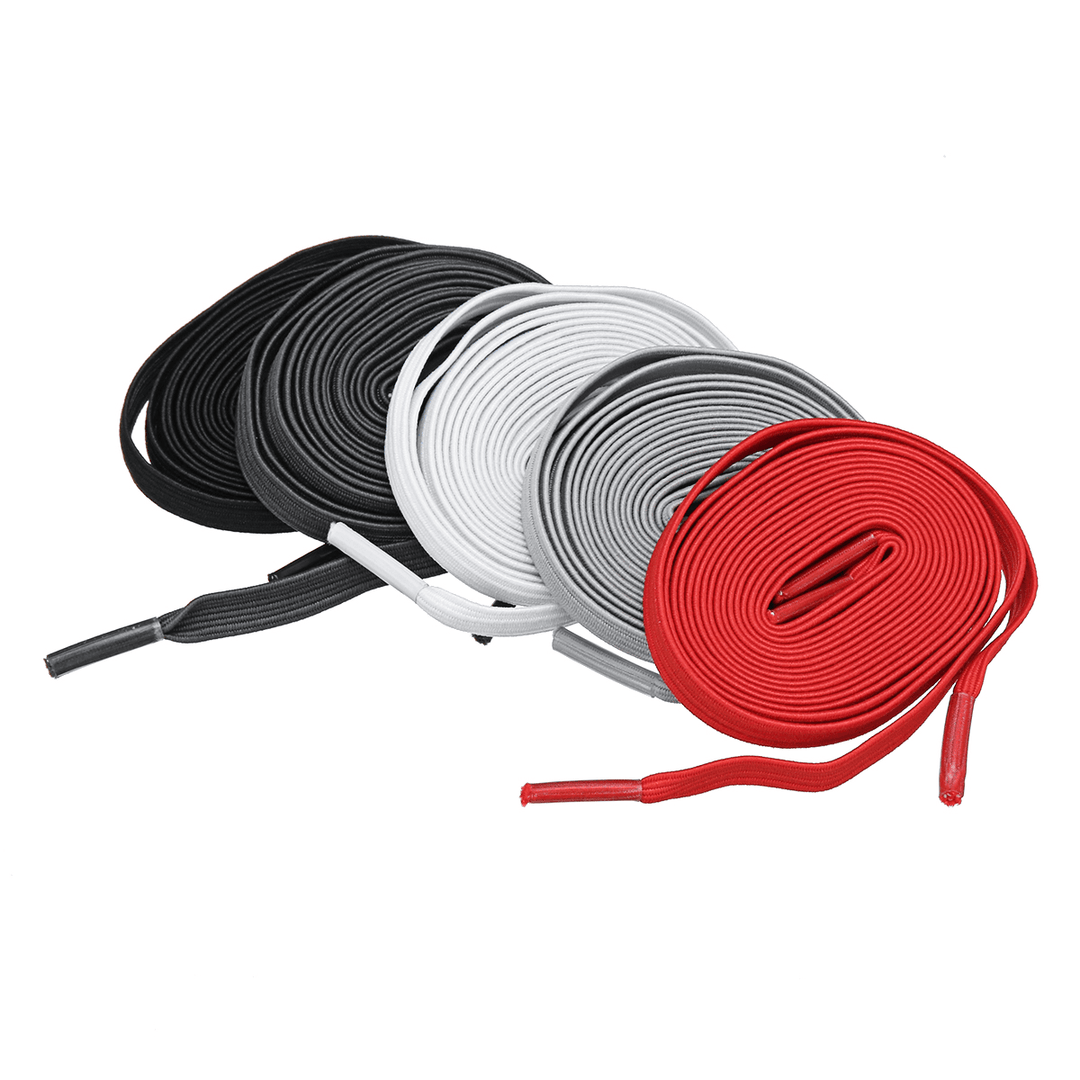 2Pcs 100Cm Elastic No Tie Shoelaces Lazy Free Tie Sneaker Laces with Buckles Sports Running - MRSLM