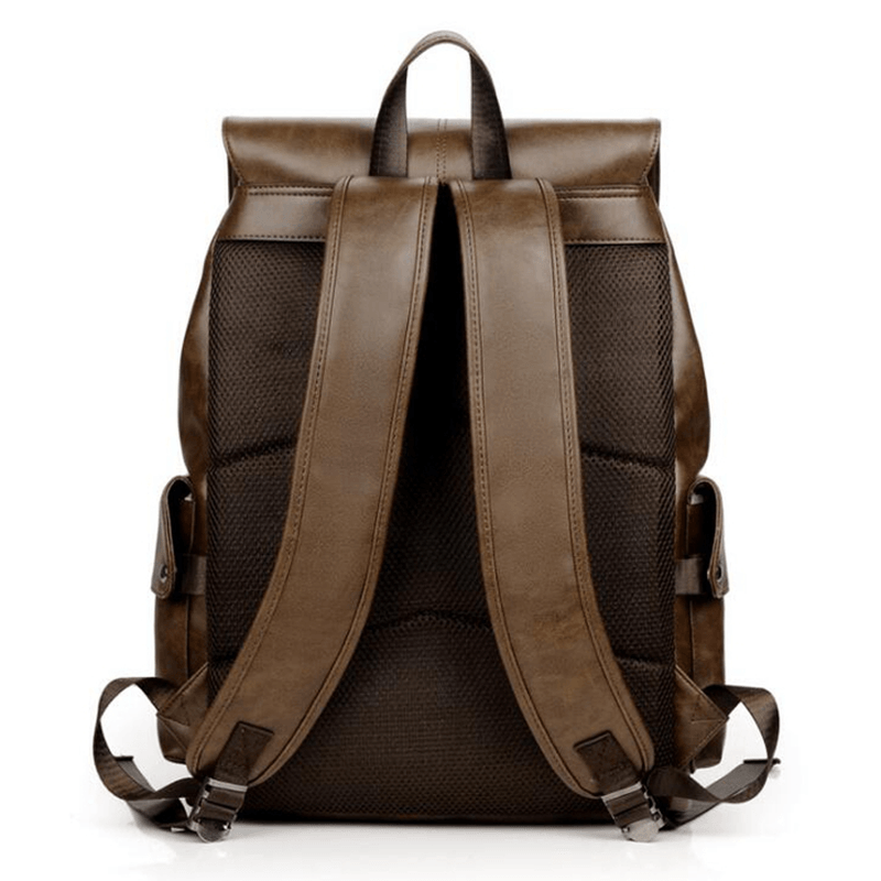 Men Solid Casual Multifunction Fashion Laptop Backpack - MRSLM