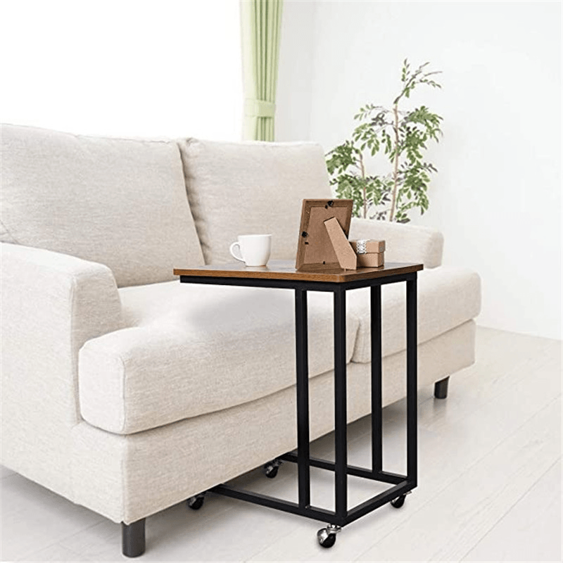 C Table Sofa Side Mobile / Fixed End Table for Living Room Coffee Laptop Desk - MRSLM