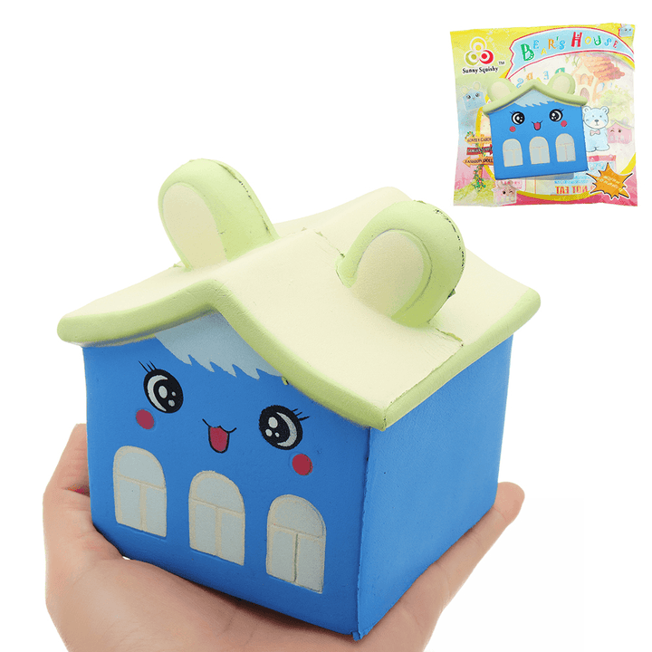 Sunny Squishy Bear House 8*11*8.5Cm Slow Rising with Packaging Collection Gift Soft Toy - MRSLM