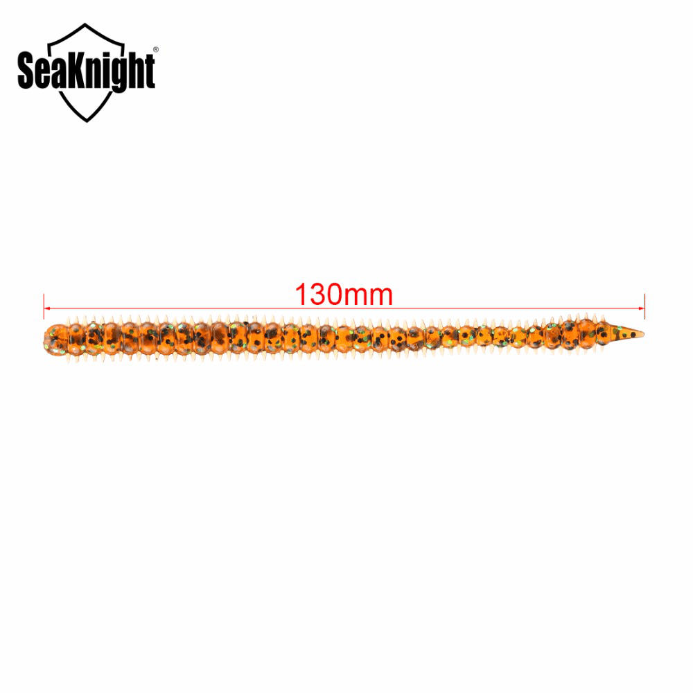 Seaknight SL009 8Pcs/Bag 3.6G 130Mm/5.1In Silicone Soft Fishing Lure Earthworm Centipede Worm Lure - MRSLM