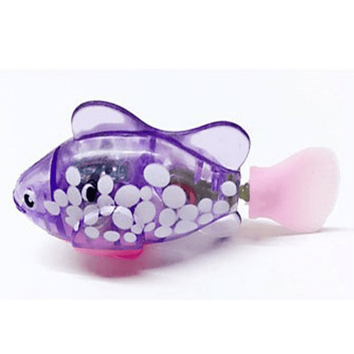 Baby Summer Bath Toy Magic Light Induction Swimming Fish - MRSLM