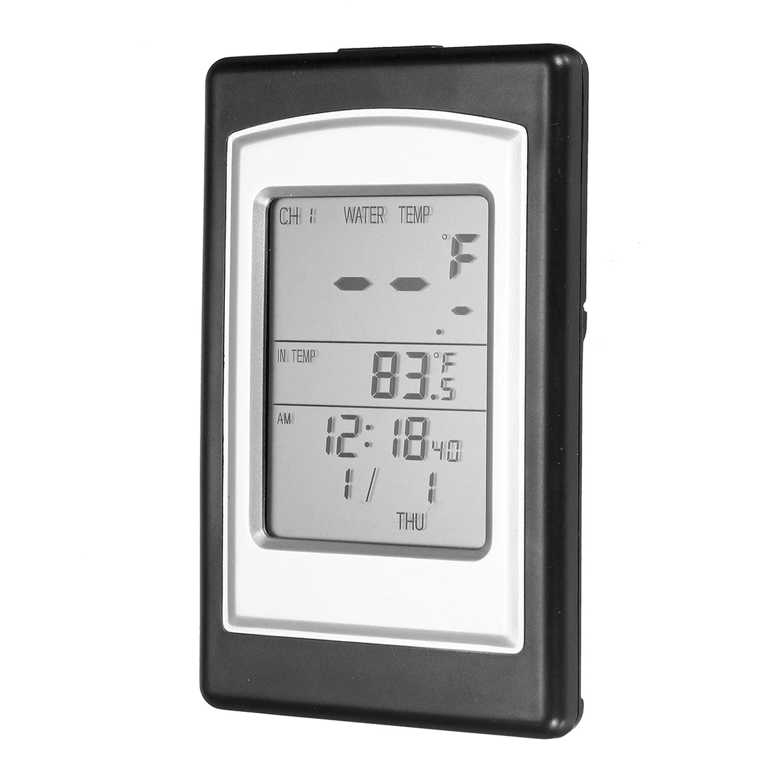 WT0124 Wireless Digital LCD Floating Water Temperature Meter Waterproof Solar Power Swim SPA Pond Bath Measure Meter - MRSLM