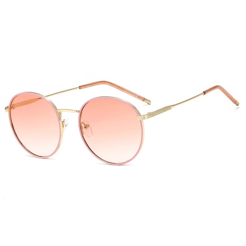 Sunglasses Female Fashion round Frame Street Shot - MRSLM