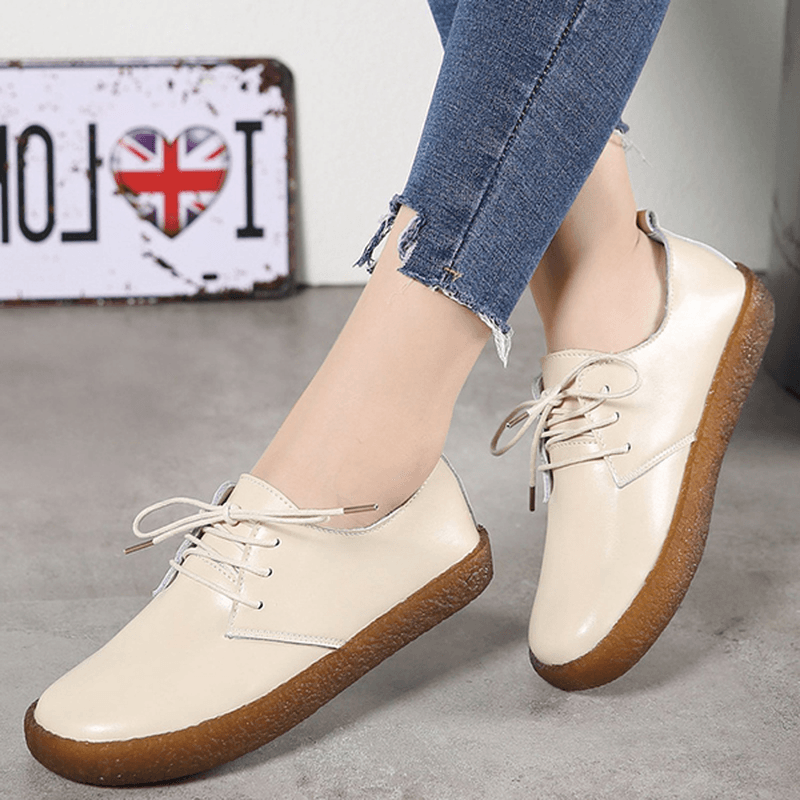 Soft Casual Flat Loafers in Leather - MRSLM