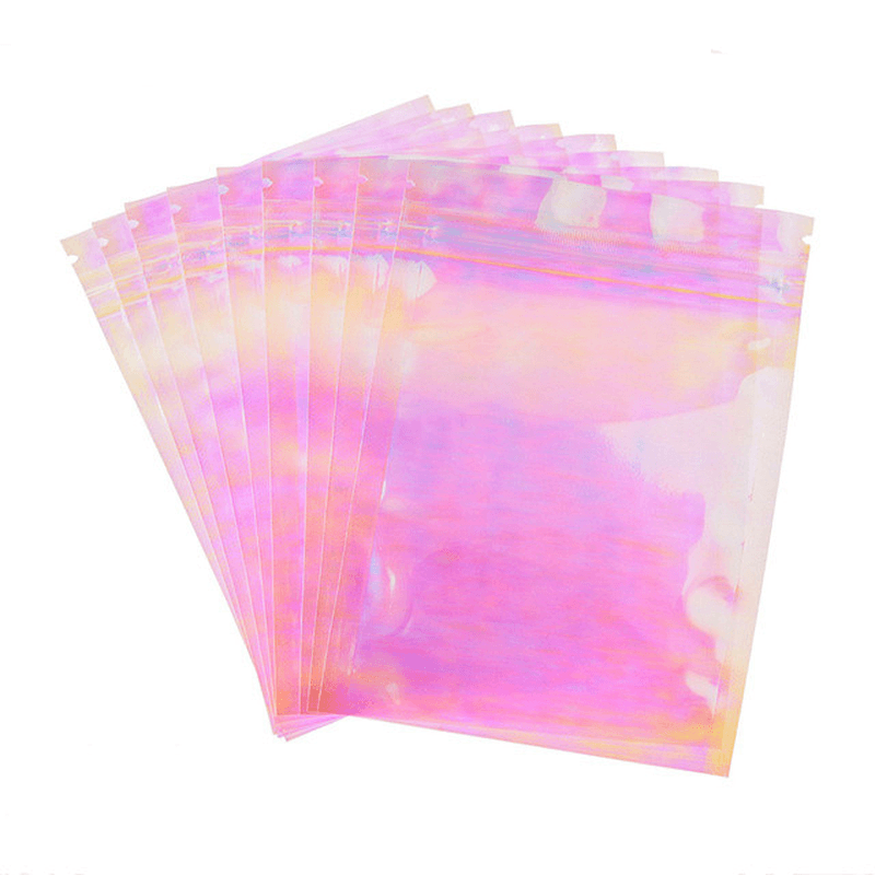 8 Sizes 20Pcs Pack Plastic Bag Aluminum Foil Hologram Food - MRSLM