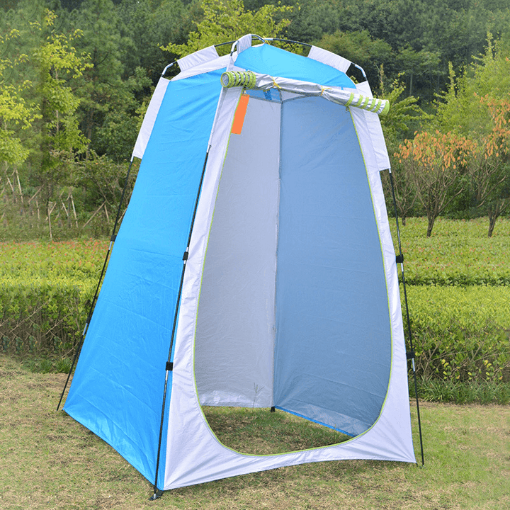 Portable Instant Tent Camping Shower Toilet Outdoor Waterproof Beach Dress Changing Room with Rear Window & inside Pocket - MRSLM