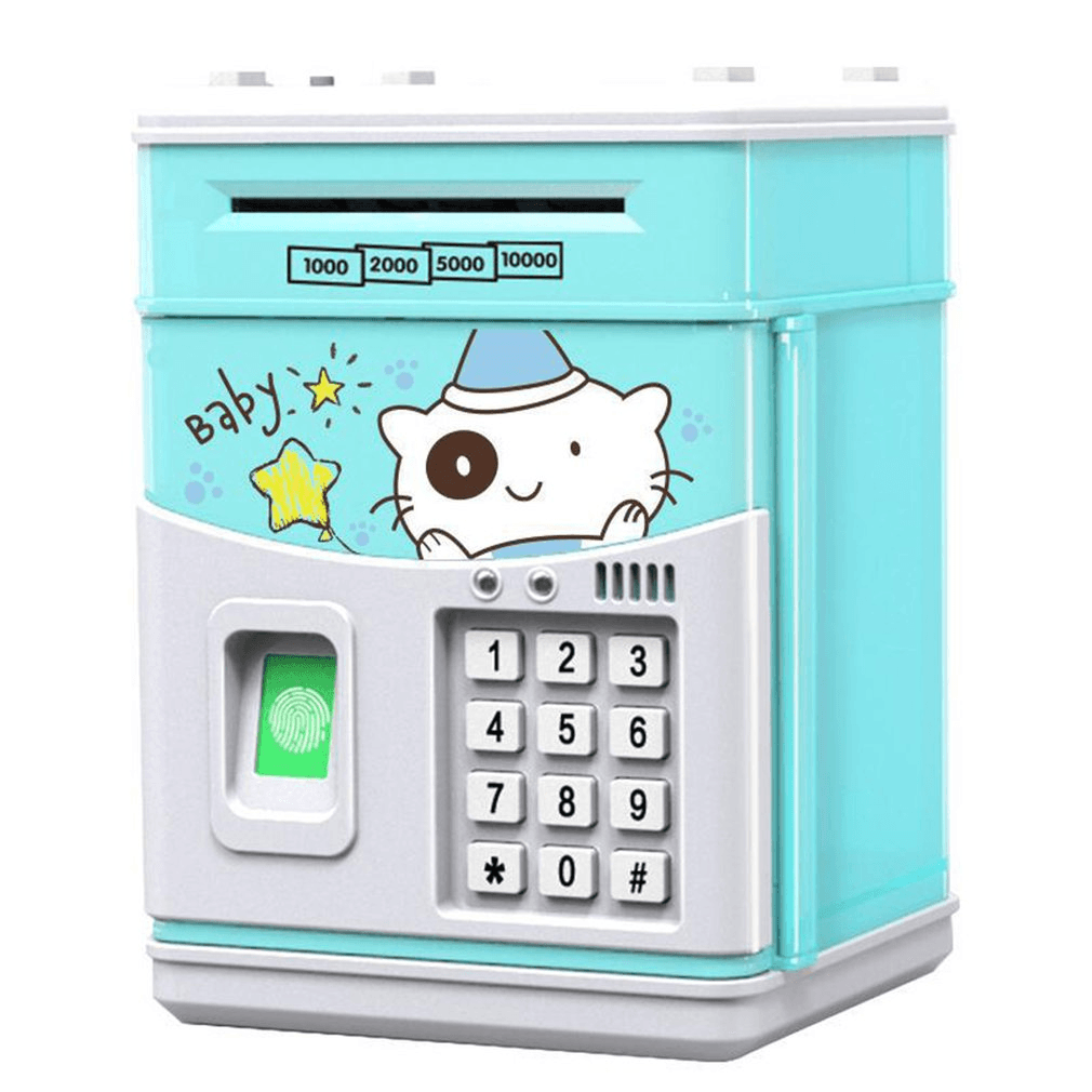 Simulation Fingerprint Sensor Children Piggy Bank Cartoon - MRSLM