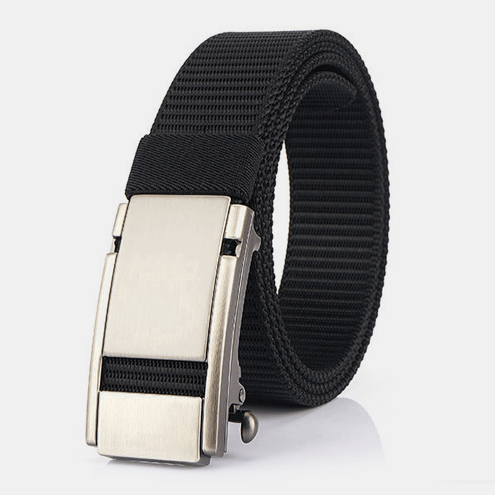 Unisex Nylon Automatic Buckle 120Cm Sport Outdoor Casual Jeans Belt - MRSLM