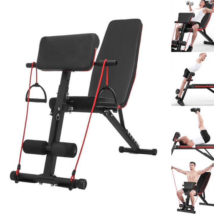 5-In-1 Adjustable Bench Dumbbell Stool Abdominal Training Exercise Bench Fitness Home - MRSLM