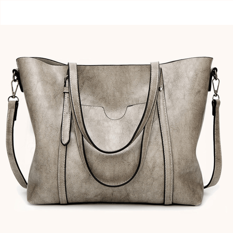 Women Tote Handbags Vintage Front Pocket Shoulder Bag Large Capacity Crossbody Bags - MRSLM