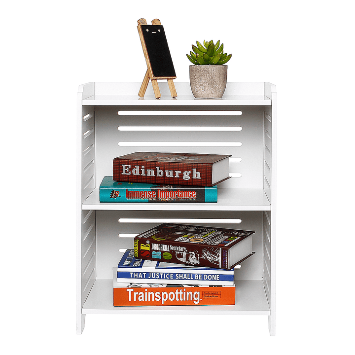 3Layer White Nightstand Storage End Side Bedside Table Cabinet Organizer File Holder Bedroom Office - MRSLM