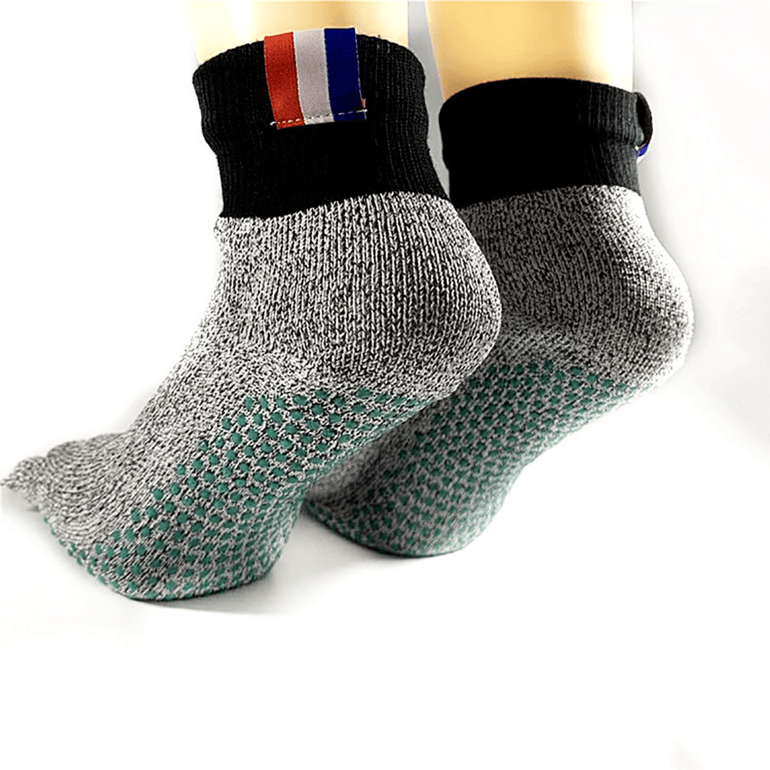 A Pair of Unisex No-Slip Anti-Skid Breathable Toe Socks Bare Feet Running Beach HPPE Sock - MRSLM