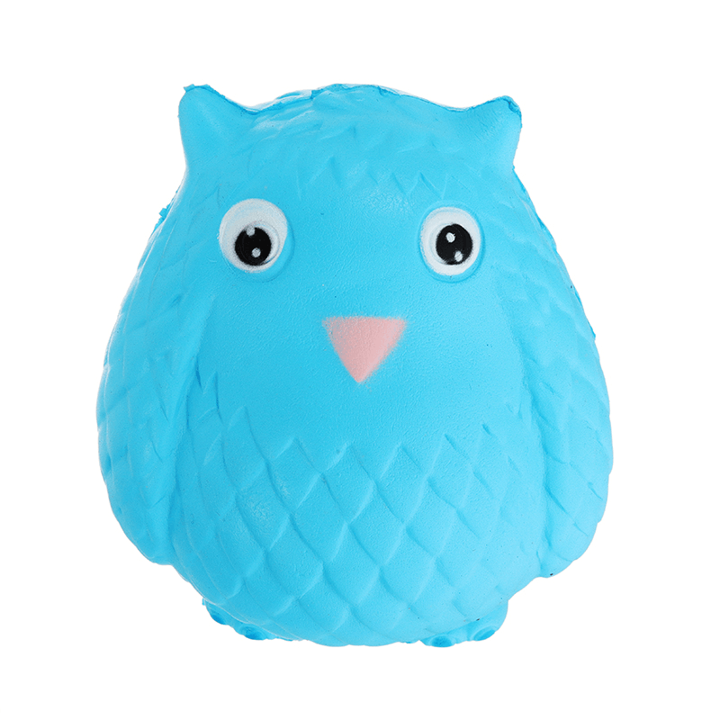 Jumbo Squishy Rainbow Owl 12Cm Soft Slow Rising Toy with Original Packing - MRSLM