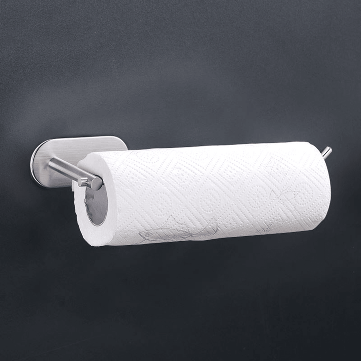 304 Stainless Steel Kitchen Bathroom Tissue Holder Roll Towel Tissue Storage Rack - MRSLM