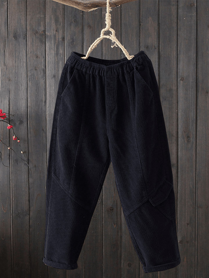 Women Casual Corduroy Pants - MRSLM