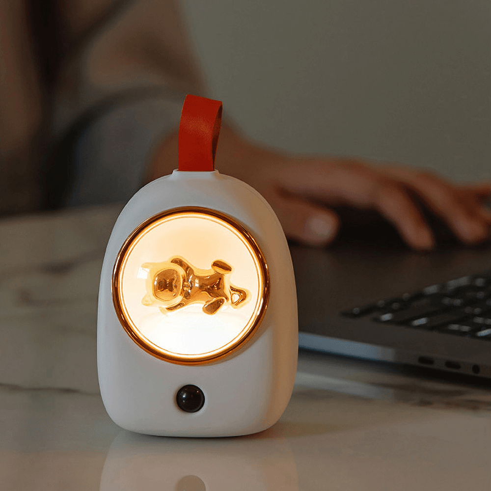 Mini Lamp Night Light Creative Cute Cat Cartoon Rechargeable LED Atmosphere Lamp Human Body Induction Bedroom Decoration Fairy Bedside Night Light - MRSLM