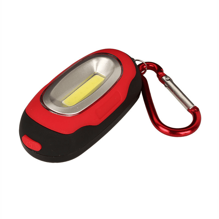 Portable Magnetic Key Chain Flashlight Torch COB LED Working Light Lamp Camping Lantern Random Color - MRSLM