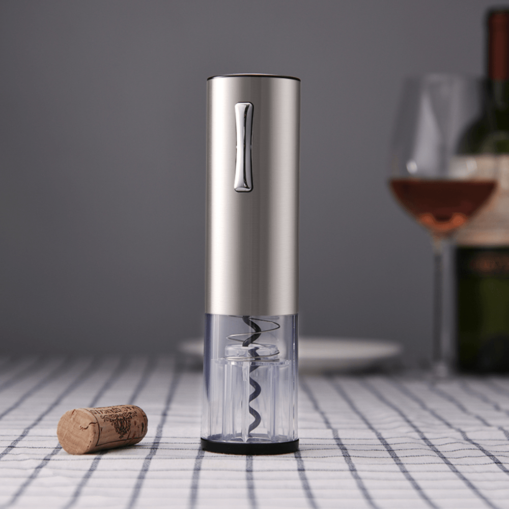 Vino Opener Automatic Corkscrew Electric Bottle Openers Set with Vino Stopper Gift Box USB Charging Cable Kitchen Accessories - MRSLM