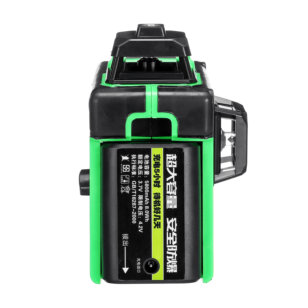 12 Lines 360° 3D Green Laser Level Self Leveling Tool Horizontal&Vertical NEW - MRSLM