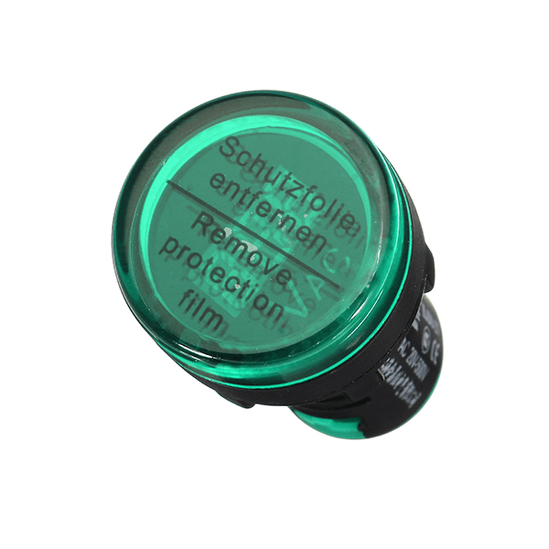 Machifit 22Mm Digital AC Voltmeter AC 50-500V Voltage Meter Gauge Digital Display Indicator Green - MRSLM