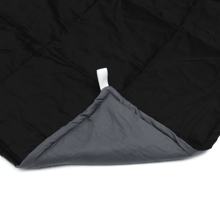 120X180Cm Black Grey Weighted Blanket Cotton 7/9/11.5Kg Heavy Sensory Relax Blankets - MRSLM