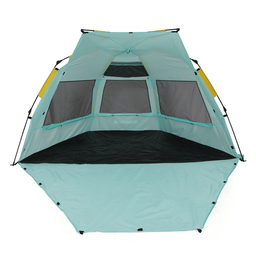 3-4 People 210T Camping Tent Waterproof and UP50+ UV Resistant Outdoor Camping Beach Tent - MRSLM