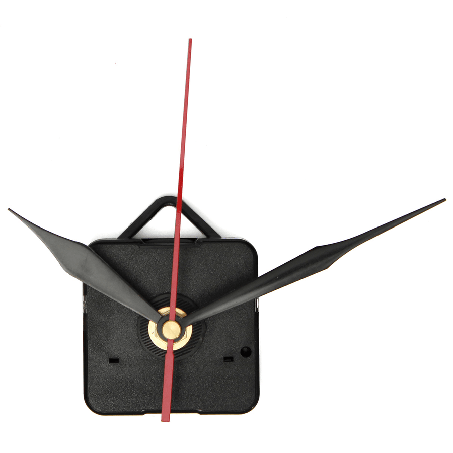 DIY Wall Quartz Clock Movement Black and Red Hands Mechanism Repair Tool Parts - MRSLM