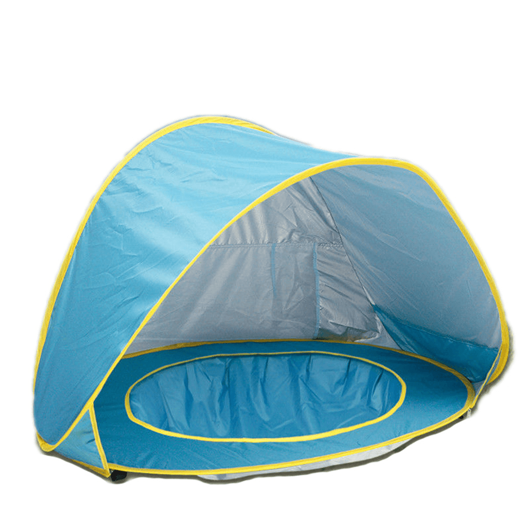 Infant Baby Pop up Camping Beach Tent Waterproof UV Sunshade Shelter with Water Pool - MRSLM