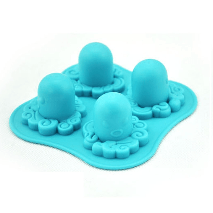 Octopus Shape Silicone Molds Fondant Cake Molds Kitchen Baking Decorating Cake Tools Soap Candy Mold - MRSLM