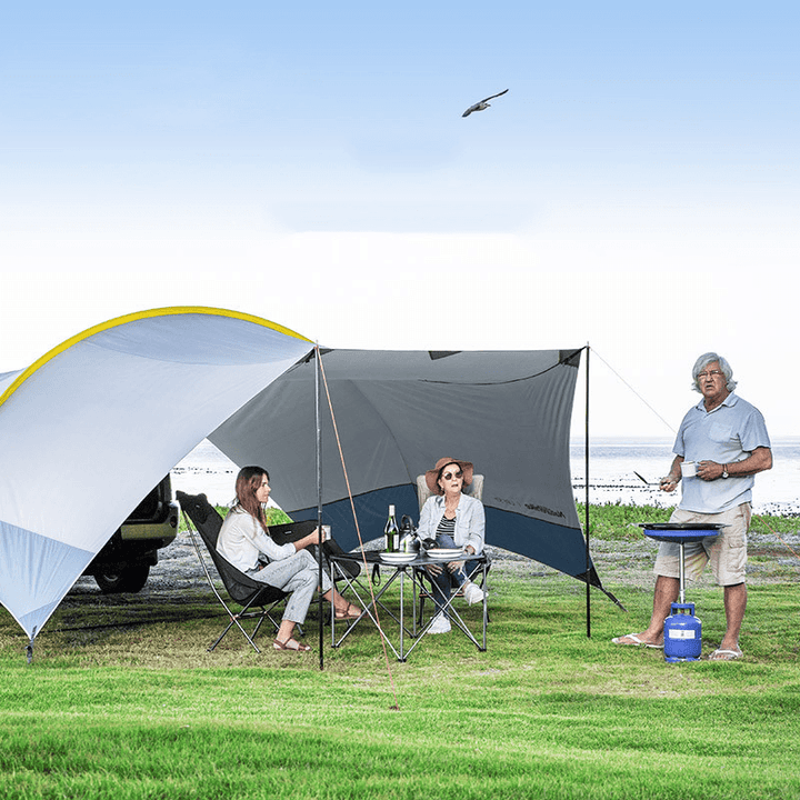 Naturehike Camping Canopy Tarp Shelter Set 150D Oxford Cloth Folding Waterproof Windproof Uv-Proof Family Tent Curtains Awning Outdoor Travel - MRSLM