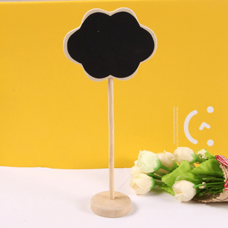 Christmas Wooden Mini Wood Chalkboard Blackboard Place Card Holder Table Number for Wedding Event Party Decoration - MRSLM