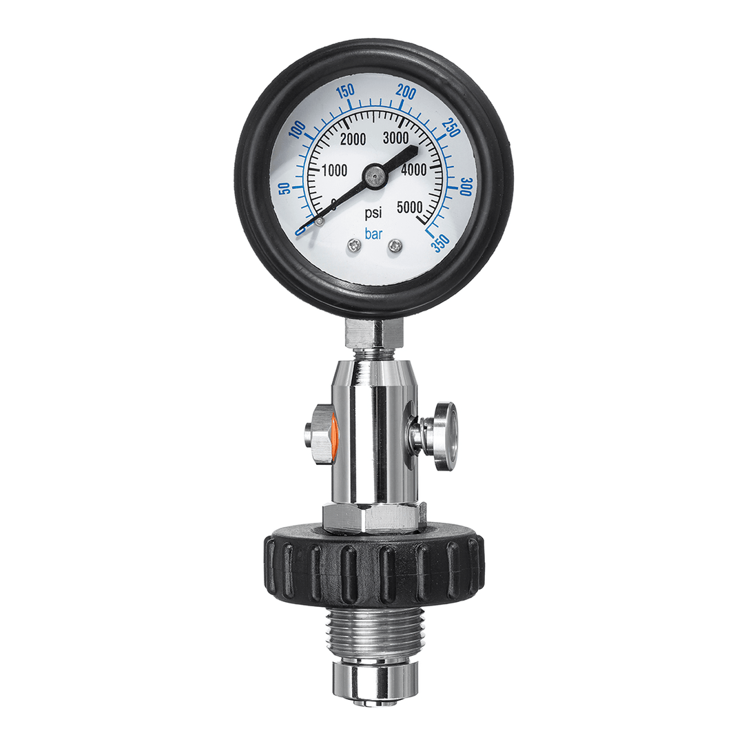 350 BAR Axial Hydraulic Pressure Gauge Test 40Mpa 6000PSI Stainless Steel Indicator - MRSLM