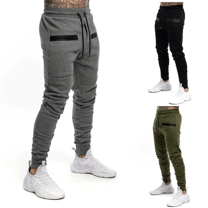 Drawstring Elastic Fashion Casual Sports Trousers - MRSLM