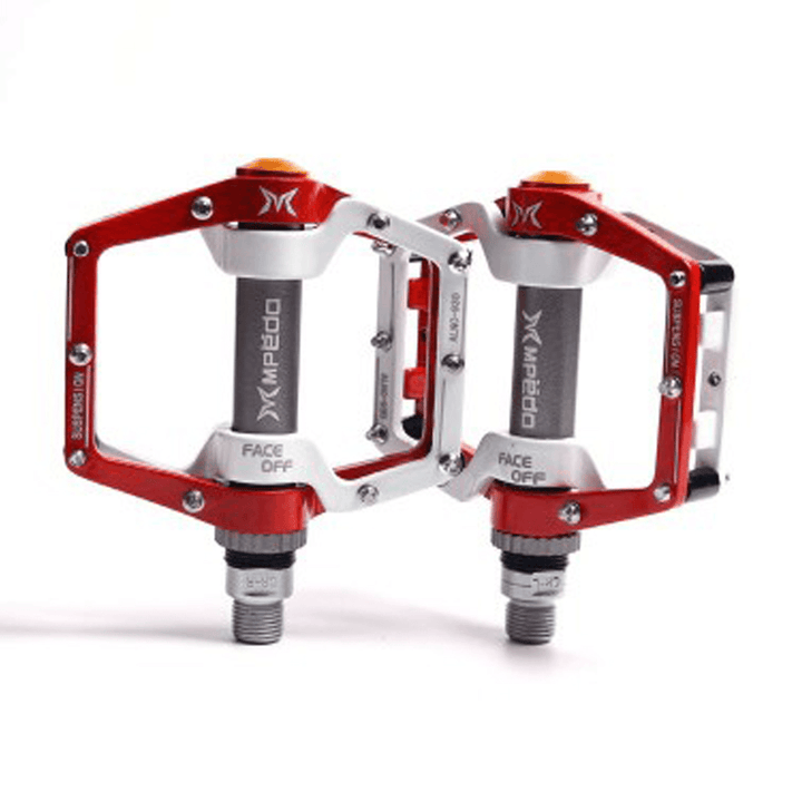 Flat Platform Aluminum Alloy Sealed Bearing 9/16" Bike Pedals for MTB Road Mountain Bike Fixed Gear Bicycle - MRSLM