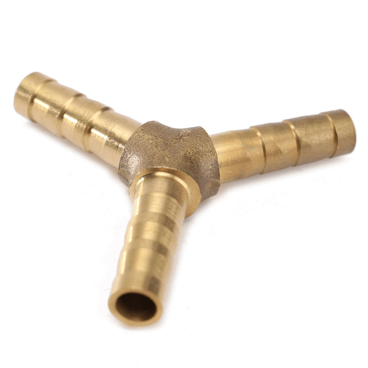 6/8/10MM Brass Connector Gardening Hose ''Y'' Plumbing Fittings Gas Hose Tee - MRSLM