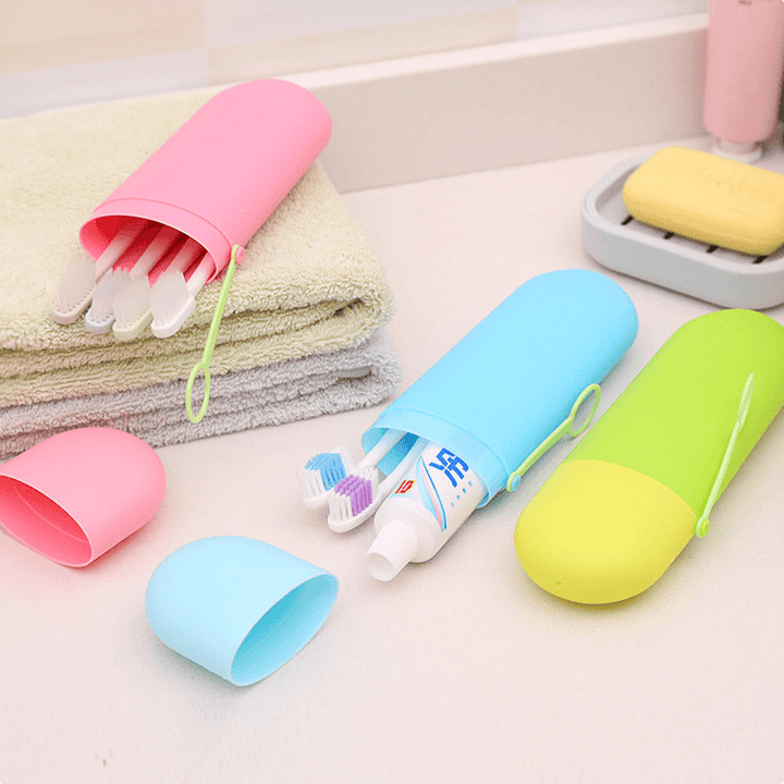 Honana Travel Portable Toothbrush Toothpaste Organizer Tool Case Toothbrush Storage Box - MRSLM