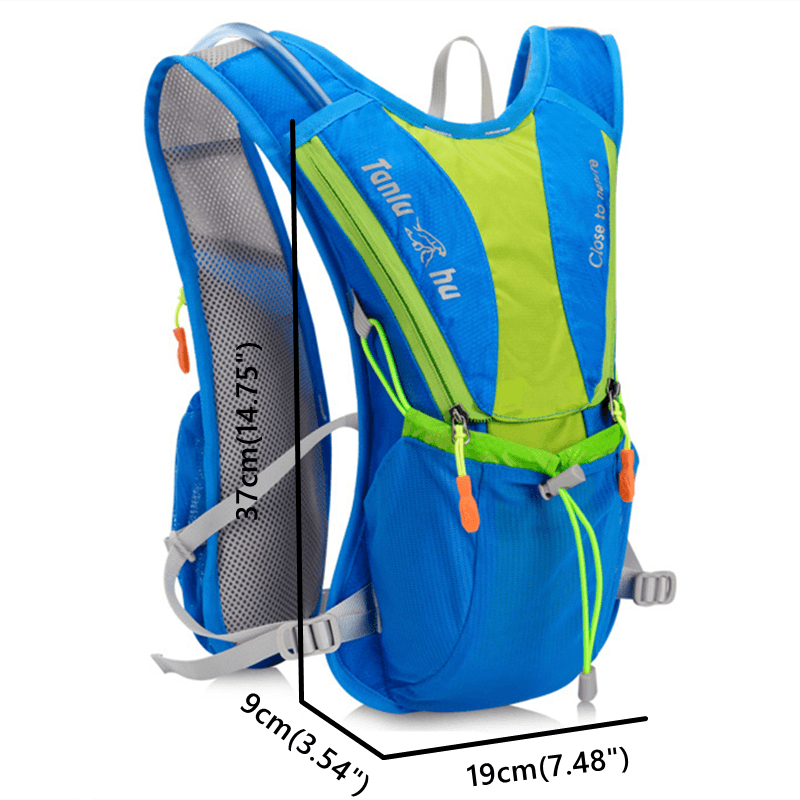 Nylon Outdoor Bags Hiking Backpack Vest Waterproof Running Cycling Backpack for 2L Water Bag for Men - MRSLM