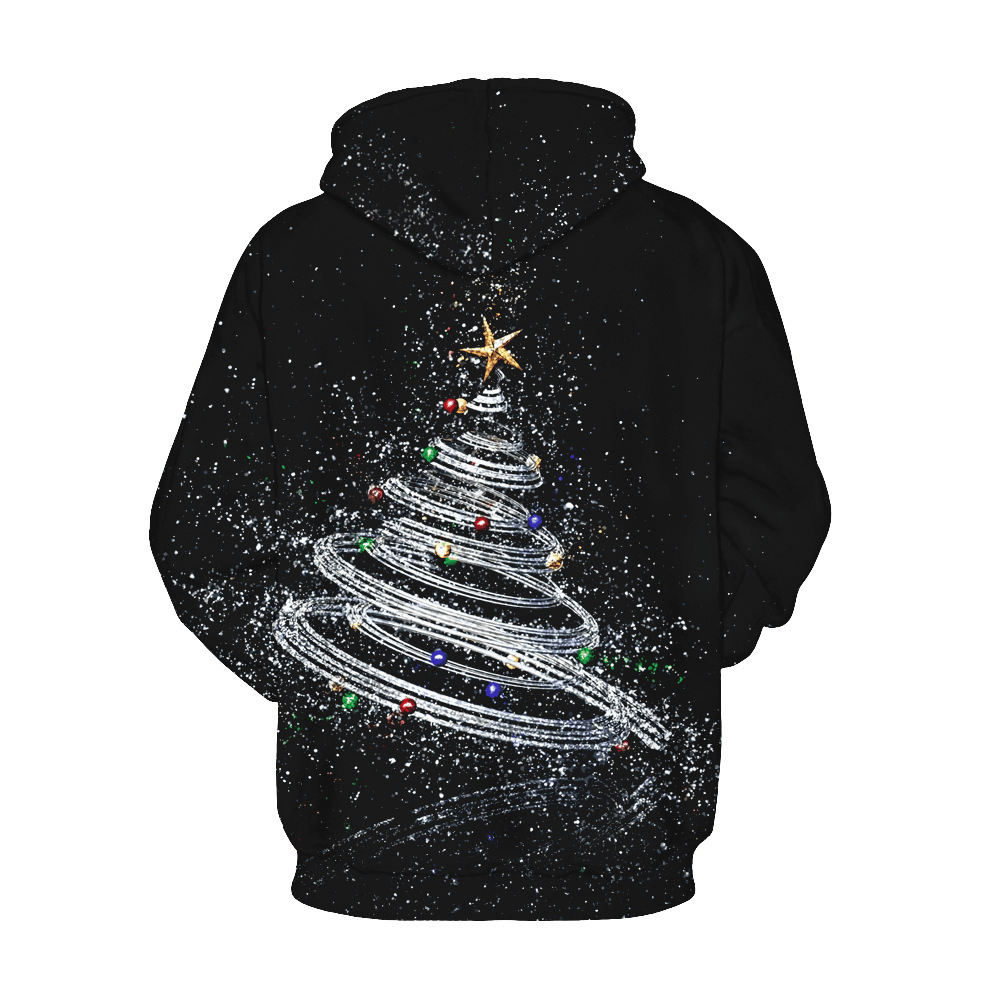 Christmas 3D Digital Printing Long-Sleeved Hoodie - MRSLM